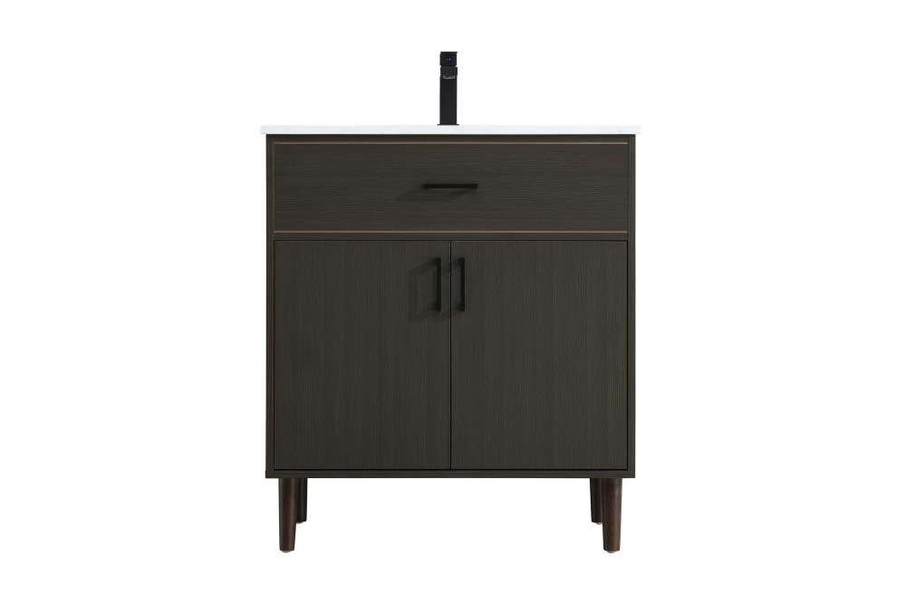 Chandler 30 inch Single Bathroom Vanity in Mocha Brown