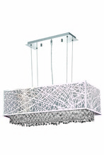 Elegant 1791D29C-CL03/RC - 1791 Moda Collection Hanging Fixture w/ Metal Shade L29in W13in H11in Lt:4 Chrome Finish (Royal Cut 