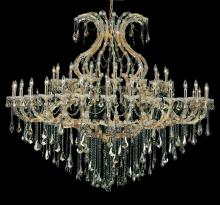 Elegant 2801G72G-GT/RC - Maria Theresa 49 Light Gold Chandelier Golden Teak (Smoky) Royal Cut Crystal