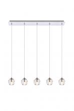 Elegant 3505D32C - Eren 5 Lights Chrome Pendant