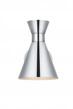 Elegant LD2353C - Halycon Wall Sconce W5.9"E10.5"H8.3" Chrome