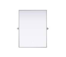 Elegant MR6H4030SIL - Metal Frame Mirror 40"W x 30"H Silver