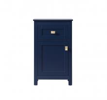 Elegant SC011830BL - Bath Storage Cabinet 1dr1dw 18Wx13Dx30H blue