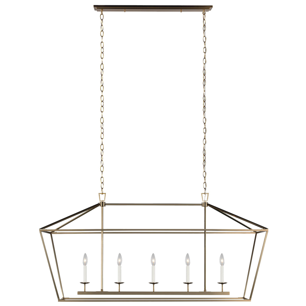 Dianna Five Light Medium Linear Chandelier