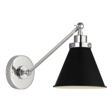 Visual Comfort & Co. Studio Collection CW1121MBKPN - Wellfleet Single Arm Cone Task Sconce