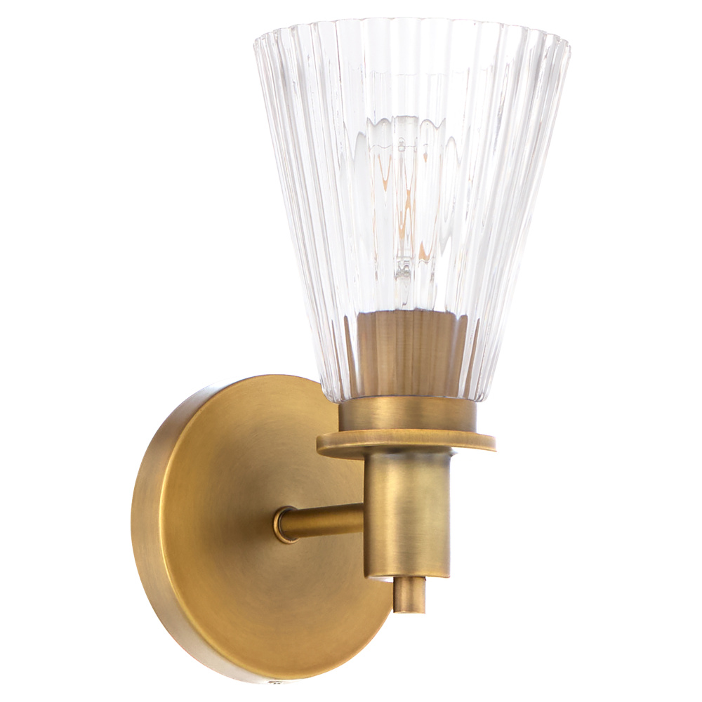 LAWTON 1 LIGHT WALL MT - BRUSHED BRASS
